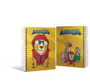 CADERNOS COM CAPA PERSONALIZADA Papel offset 90g 19X26 CM 4X0  Capa dura 