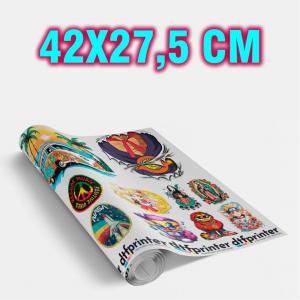 DTF TÊXTIL - 42X27,5 CM  42X27,5 CM 4X0 DTF TÊXTIL  