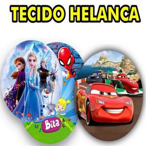 Painel Redondo Tecido HELANCA  4x0   