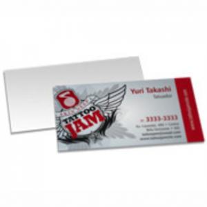Postal - 4x0 - 18x9 cm Couchê 250g 180x98mm 4x0 Sem verniz Corte reto 